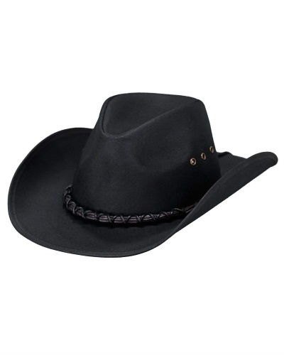 (image for) Bootlegger Cotton Oilskin Western Hat (Brown / Large)